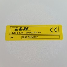 Plastový štítok žltý 70x20 mm – cena 0,06 EUR