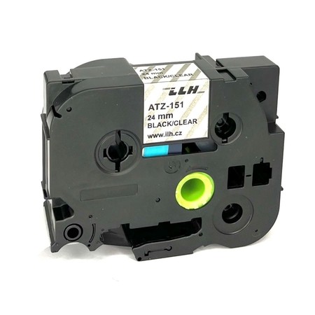 Páska ATZ-151 priehľadná/čierny tlač, 24 mm 