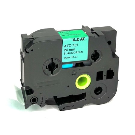 Páska ATZ-751 zelená/čierny tlač, 24 mm 