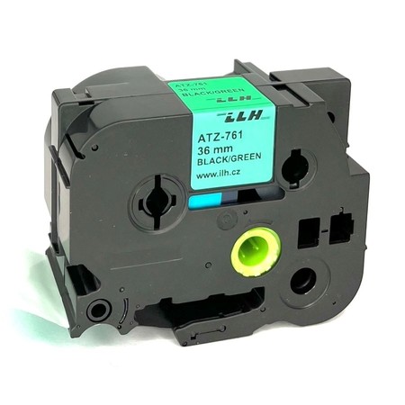 Páska ATZ-761 zelená/čierny tlač, 36 mm 