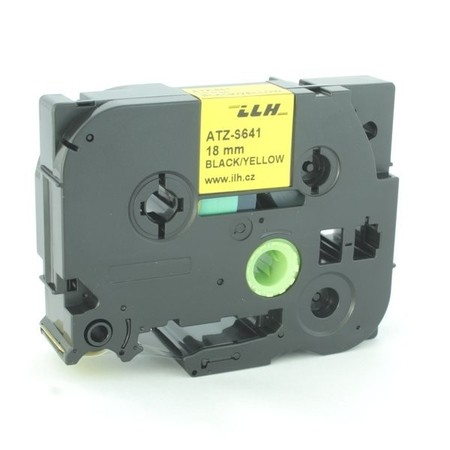 Páska ATZ-S641 žltá/čierny tlač, 18 mm, silné lepidlo