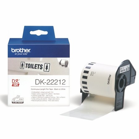 Filmová rolka Brother DK22212 biela, šírka 62 mm