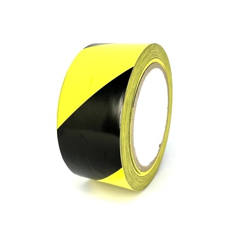 Podlahová páska TMF07 žlto-čierna 50 mm, dĺžka 30 m