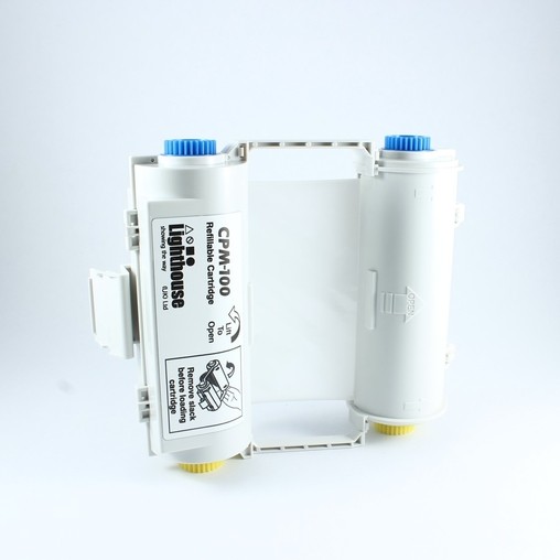 Farbiaca páska CPMR41-RC biela s kazetou