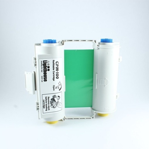 Farbiaca páska CPMR44-RC zelená s kazetou