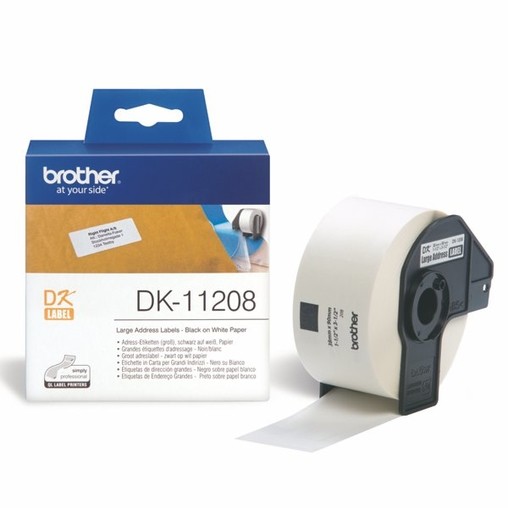 Papierové štítky Brother DK11208, 38x90 mm, 400 ks