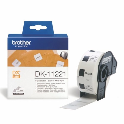 Papierové štítky Brother DK11221, 23x23 mm, 1000 ks
