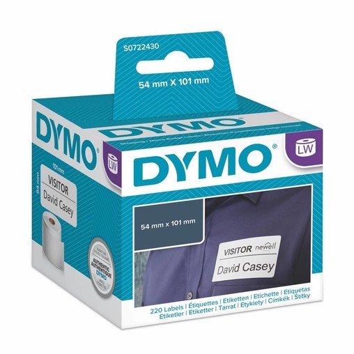 Papierové štítky Dymo S0722430, 101x54 mm, 220 ks