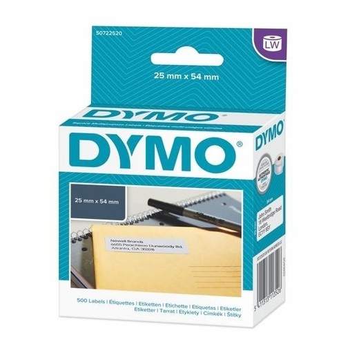 Papierové štítky Dymo S0722520, 54x25 mm, 500 ks
