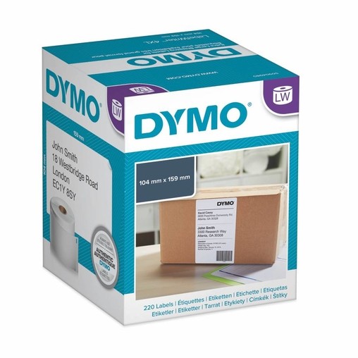 Papierové štítky Dymo S0722660, 159x104 mm, 220 ks