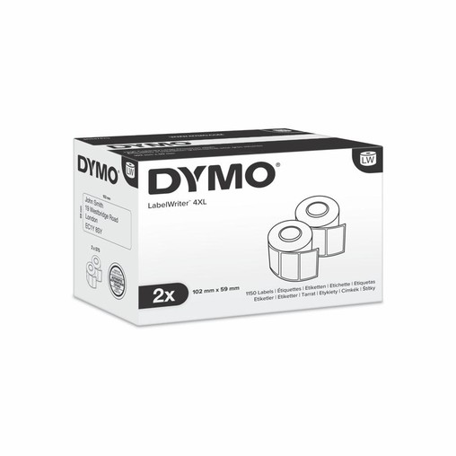 Papierové štítky Dymo S0947420, 102x56 mm, vysokokapacitné, 2x575 ks